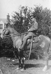 James Grieve on horseback